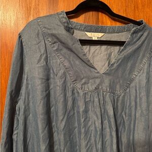 Signature by Robbie Bee Plus Size Denim Dress - 2XL